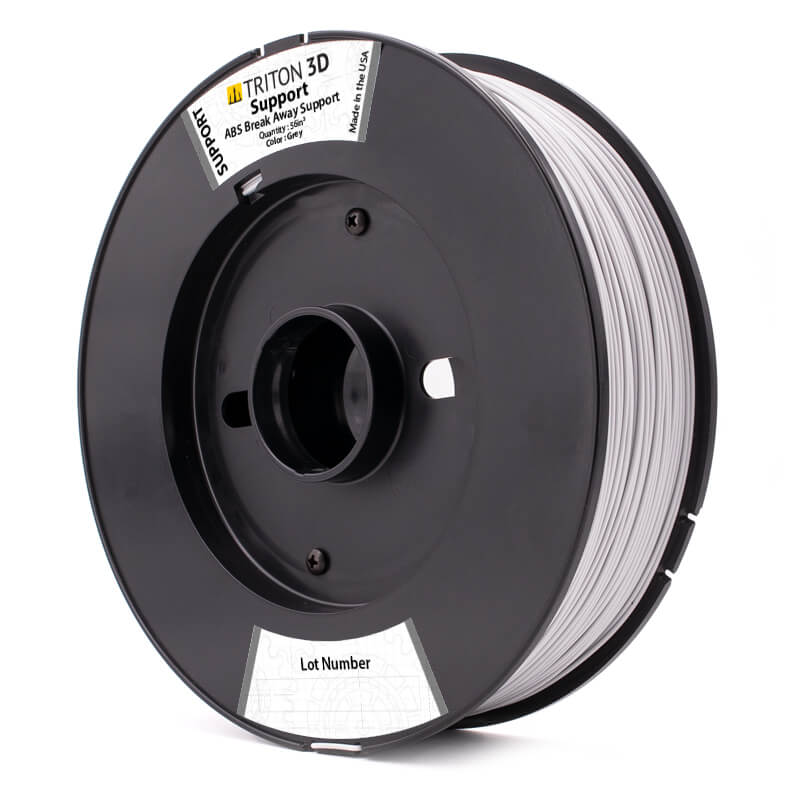 Triton 3D Stratasys Compatible ABS Break Away Support Grey 92in3 3D Printer Filament